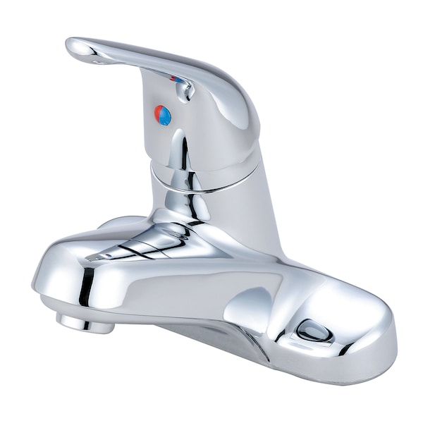 Olympia Faucets Single Handle Bathroom Faucet, Compression Hose, Centerset, Chrome, Flow Rate (GPM): 1.2 L-6161H - main